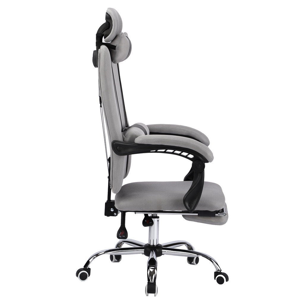 SILLA GAMER MALLA GRIS RECLINABLE SKY TOWER DESCANSAPIES