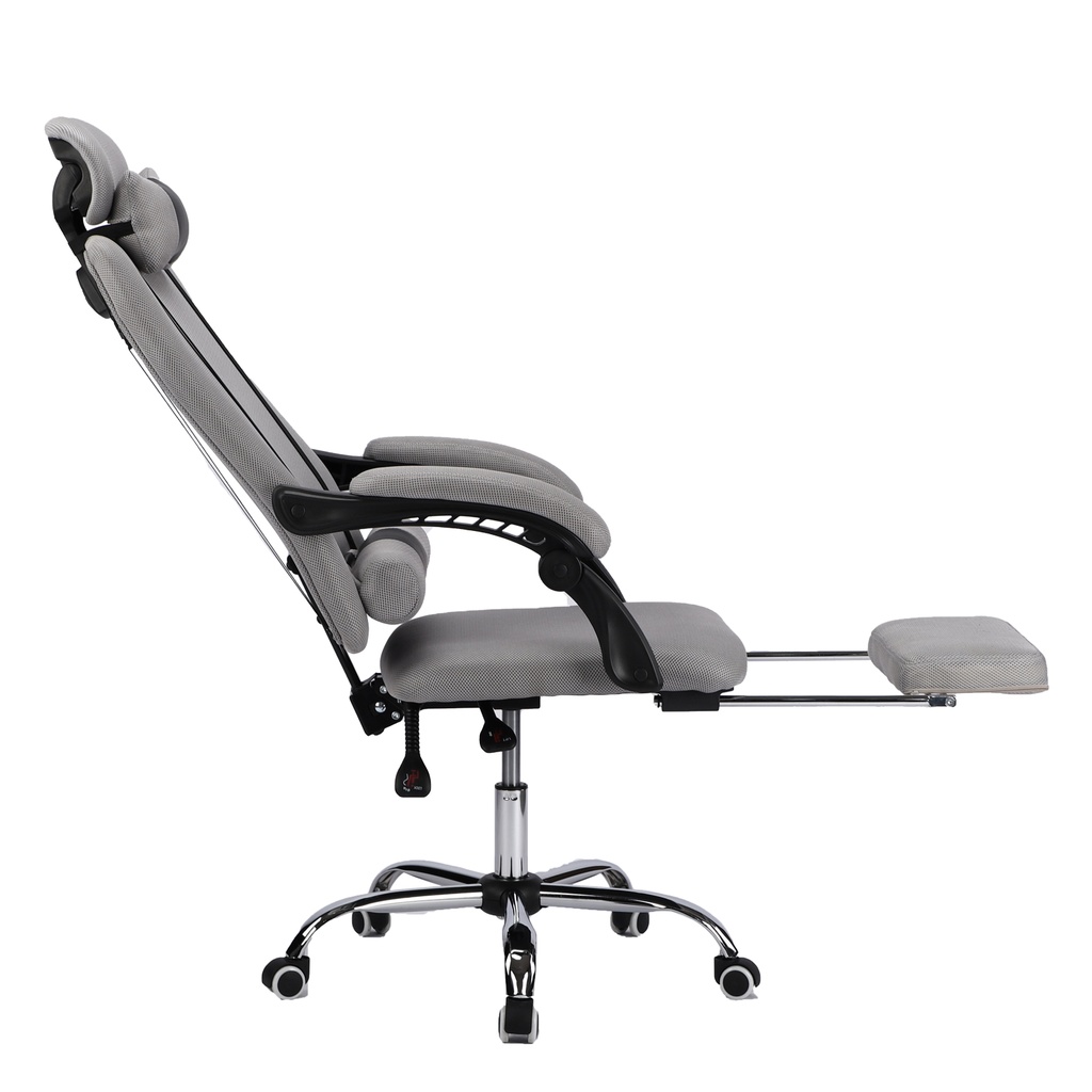 SILLA GAMER MALLA GRIS RECLINABLE SKY TOWER DESCANSAPIES