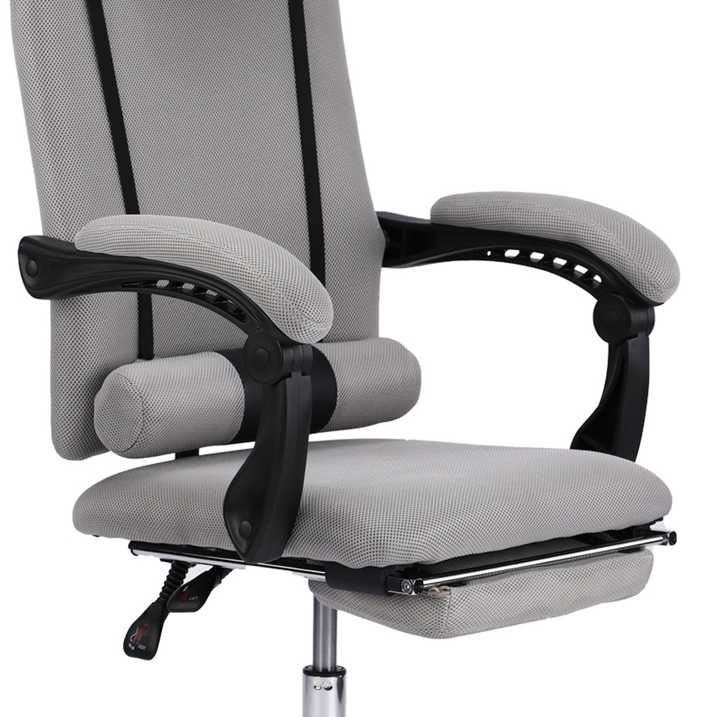 SILLA GAMER MALLA GRIS RECLINABLE SKY TOWER DESCANSAPIES