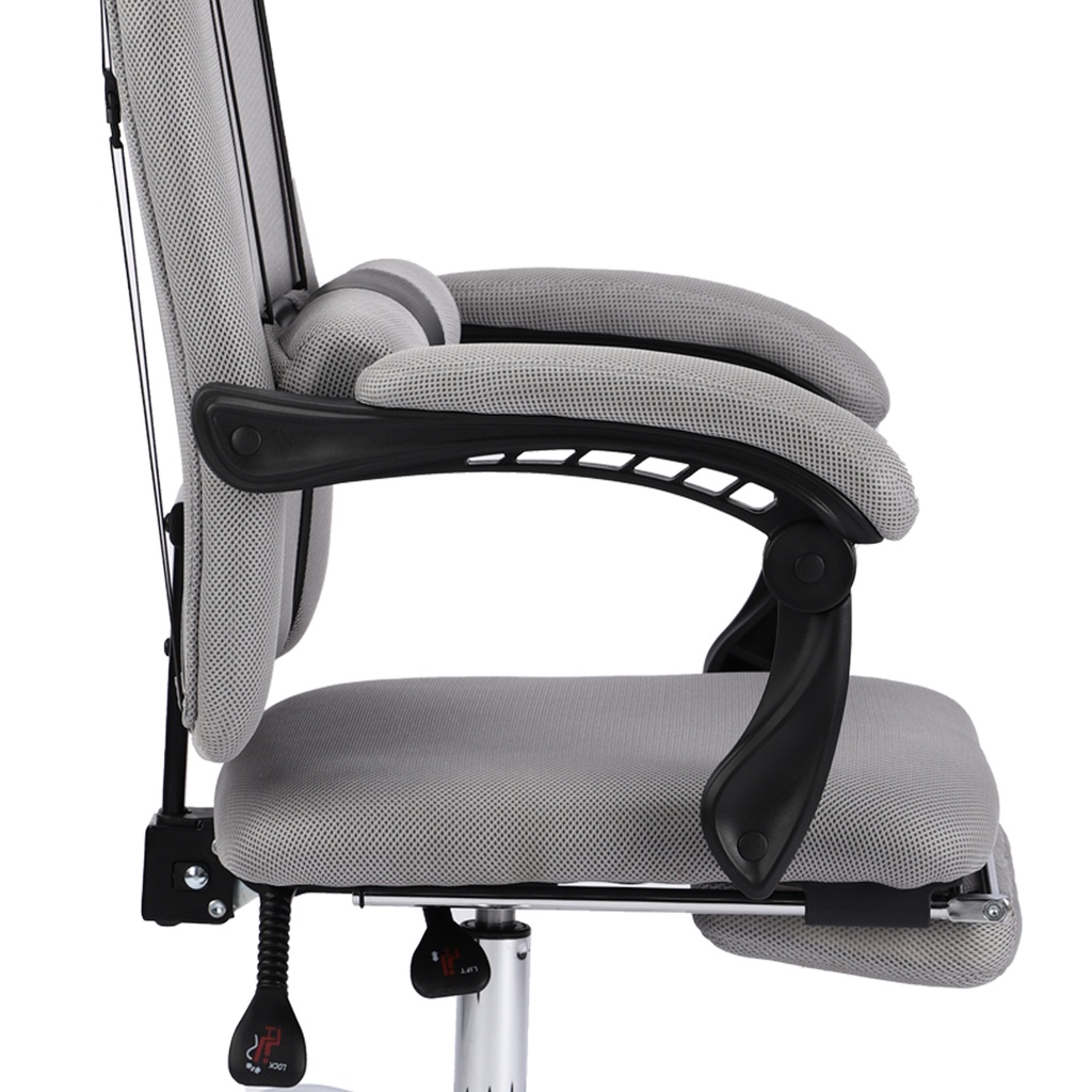 SILLA GAMER MALLA GRIS RECLINABLE SKY TOWER DESCANSAPIES
