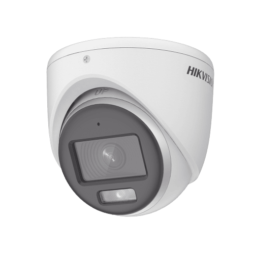 CAMARA TURBO 3K COLORVU AUDIO TURRET EXIR LUZ BLANCA 40 m 0.001LUX F2.8MM IP67 METAL HIKVISION