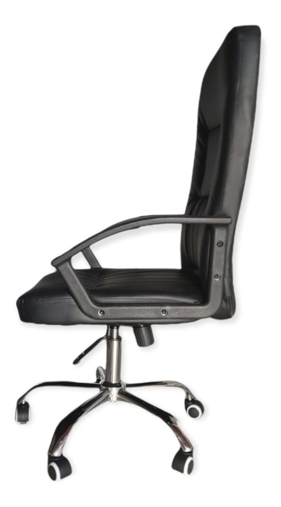 SILLA GERENCIAL ECO CUERO NEGRO ALCOLCHONABLE ERGONOMICO JEDDAH