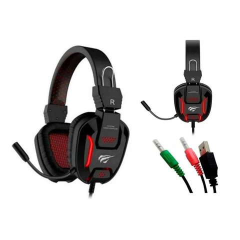 AUDIFONOS GAMER HAVIT H2168D CONEXION 2 JACK + USB