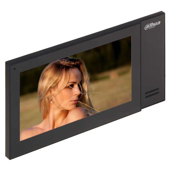 INTERCOMUNICADOR INTERNO CON PANTALLA TACTIL CAPACIT 7” TCP/IP ALAR E/S 6/1 12VDC POE COLO NEGRO SIP