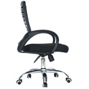 SILLA EJECUTIVA AMERICA SIN CABECERO MALLA CROMO ESTRELLA NEGRA