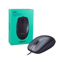 MOUSE CABLEADO NEGRO USB LOGITECH M90 CONFORTABLE