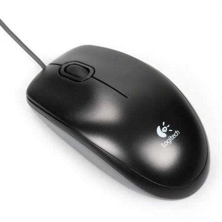 MOUSE CABLEADO NEGRO USB LOGITECH M90 CONFORTABLE
