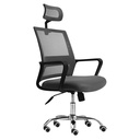 SILLA GERENCIAL BRAZOS FIJOS DOMUS NEGRA ERGONOMICA CABECERO