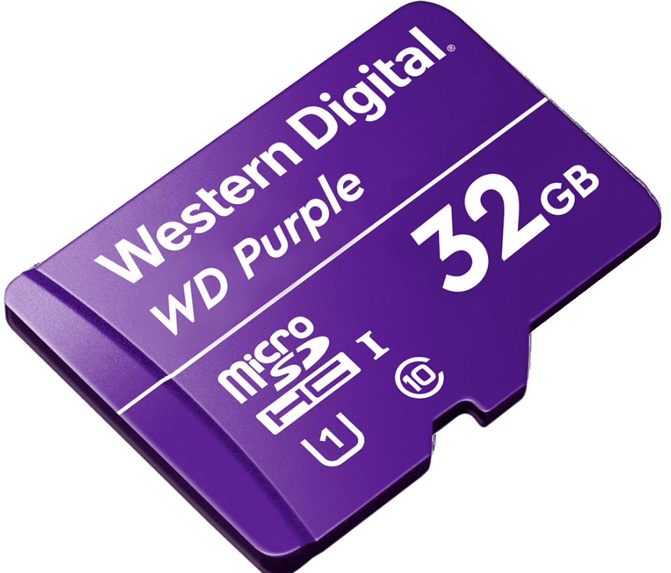 MICROSD WD PURPLE CLASE 10 32GB PARA VIDEOVIGILANCIA