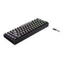 TECLADO GAMER NEGRO MECANICO COMPACTO CABLE TIPO C