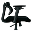 SILLA AUSTRALIA MECANISMO BASCULANTE / BASE NYLON / BRAZO GRADUABLE EN ALTURA / ASIENTO EN PAÑO NEGRO / ESPALDA EN MALLA NEGRA/ CON CABECERO