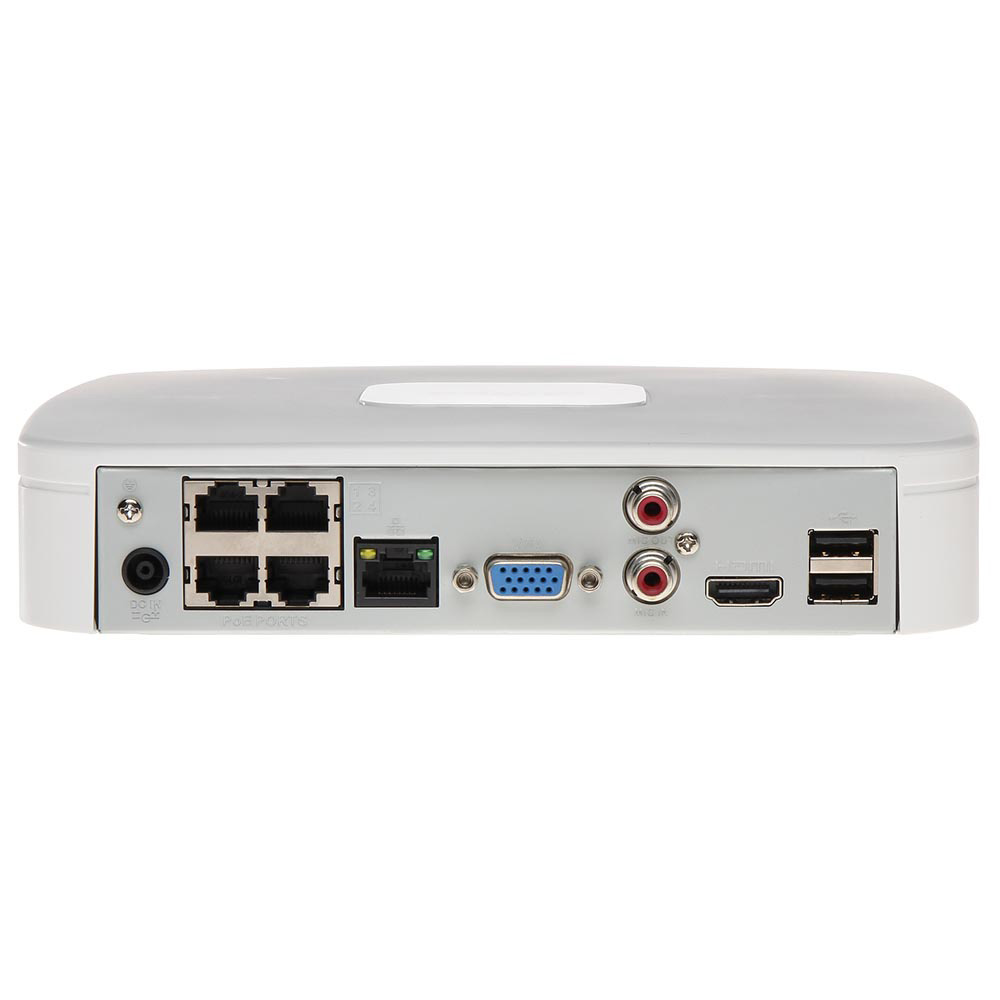 NVR 4 CANALES POE 1080P DAHUA BLANCO H264 1 SATA