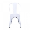 SILLA DE RESTAURANTE COMEDOR METALICA TOLIX BRILLANTE BLANCA