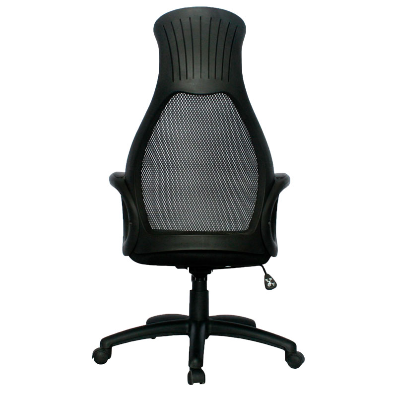SILLA DAYTONA MARCO NEGRO / ESPALDA EN MALLA NEGRA / ASIENTO EN PAÑO NEGRO