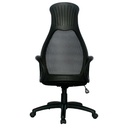 SILLA DAYTONA MARCO NEGRO / ESPALDA EN MALLA NEGRA / ASIENTO EN PAÑO NEGRO