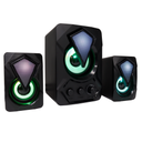 PARLANTES BAFLES RGB CON WOOFER 6W PC 3.5MM NEGROS G3