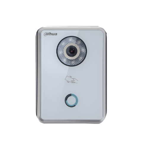 DHI-INTERCOM IP BLANCO VIDRIO TEMPLADO 1/4”1MP CMOS FOV 70° 1 BOTON IP65 12VDC