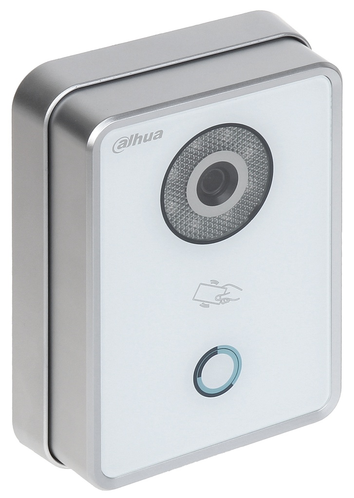 DHI-INTERCOM IP BLANCO VIDRIO TEMPLADO 1/4”1MP CMOS FOV 70° 1 BOTON IP65 12VDC