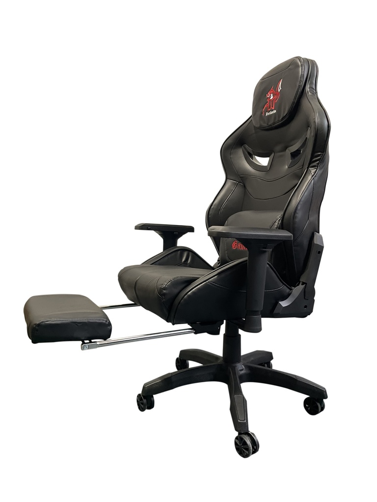 SILLA GAMER PROFESIONAL RECLINABLE ACKAMER DESCANSAPIES NEGRA