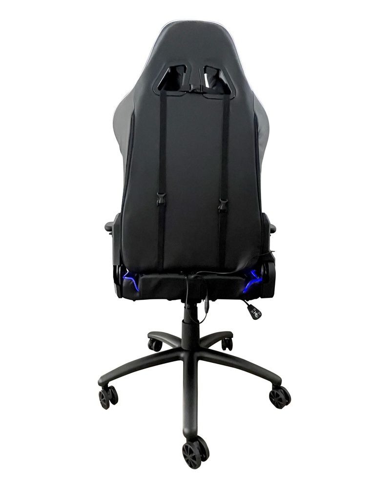 SILLA GAMER RECLINABLE ERGONOMICA NEGRA KITSUNE RGB RETROILUMINADA