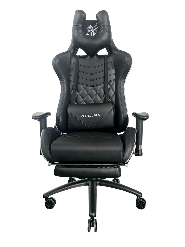 SILLA GAMER RECLINABLE ERGONOMICA NEGRA KITSUNE RGB RETROILUMINADA