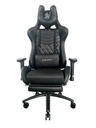 SILLA GAMER RECLINABLE ERGONOMICA NEGRA KITSUNE RGB RETROILUMINADA