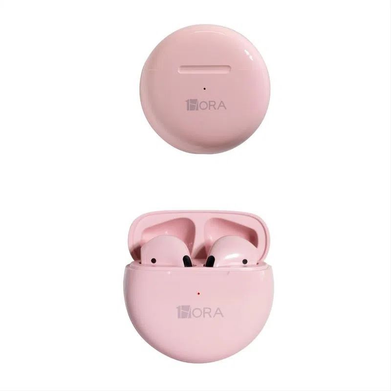 AUDIFONOS AIR POD BLUETOOTH RECARGABLES MANOS LIBRES ROSADO