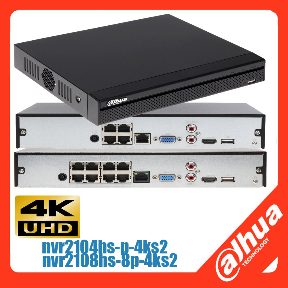 NVR 4CH H.265 DECODIFICACION 1CH@4K O 4CH@2MP AB ENTRADA 80MBPS 1 SATA 1 HDMI 4 PoE MAX. 50W