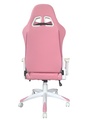 SILLA GAMER PROFESIONAL WAIFU BLANCA ROSADO DESCANSAPIES ERGONOMICA