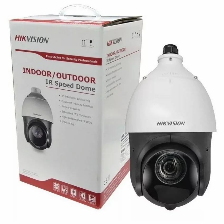 Domo PTZ TurboHD 2 Megapixel (1080P) / 25X Zoom / 100 mts IR EXIR / Exterior IP66 / WDR 120 dB / RS-485 / Ultra Baja Iluminación / Hikvision