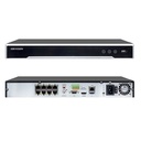 NVR 8 Megapixel (4K) / 8 canales IP / 8 Puertos PoE+ / Soporta Cámaras con AcuSense / 2 Bahías de Disco Duro / Switch PoE 250 mts / HDMI en 4K / Hikvision
