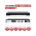 NVR 8 Megapixel (4K) / 8 canales IP / 8 Puertos PoE+ / Soporta Cámaras con AcuSense / 2 Bahías de Disco Duro / Switch PoE 250 mts / HDMI en 4K / Hikvision