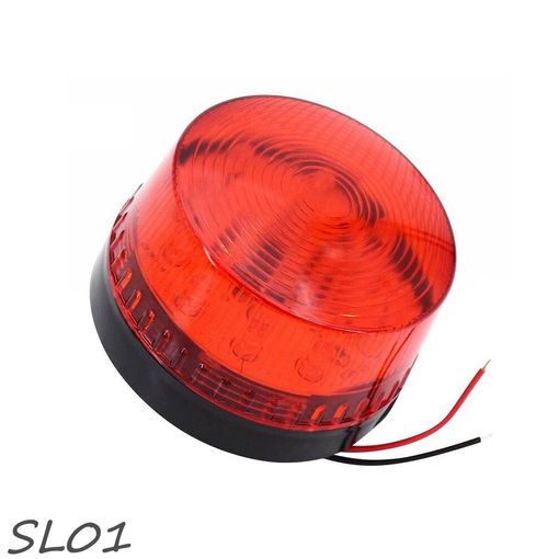 LUZ ESTROBOSCOPICA 12VDC MAX 300 MA MATERIAL PC COLOR ROJO