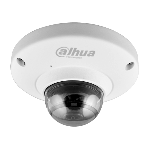 CAMARA TIPO OJO DE PEZ 5MP LENTE 1,4MM FOV 360° WDR 120DB IK10 H.265+ POE MIC INCORPORADO