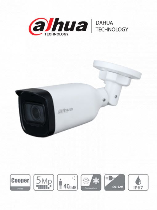 CAMARA 4 EN 1 1/2,7" CMOS 5MP@20FPS TIPO BALA LENTE VARIFOCAL 2,7-12MM FOV 30°-93° DWDR IR 30M IP67