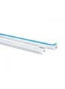 CANALETA PLASTICA BLANCA CON ADESIVO CINTA AZUL 13X8