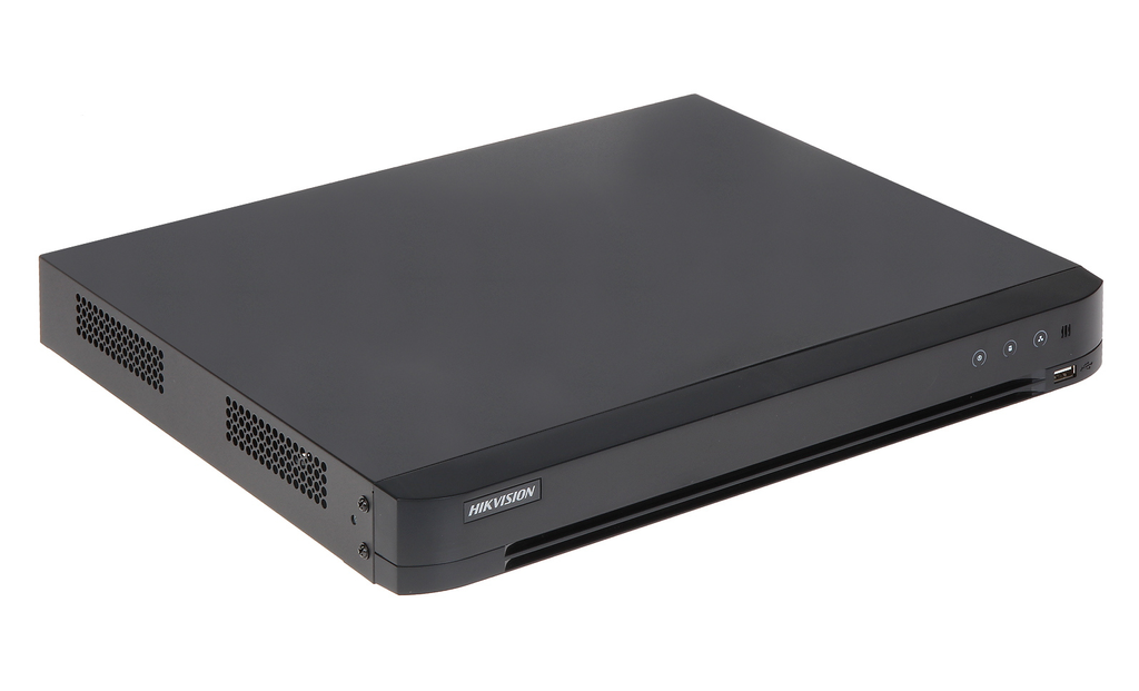 DVR 16CH TURBO 8MP 2BAHIA/10TB H.265+ ANALITICAS AUDIO POR COAXITRON SALIDA DE VIDEO 4K ENTRADA Y SALIDA DE ALARMA AcuSense HIKVISION