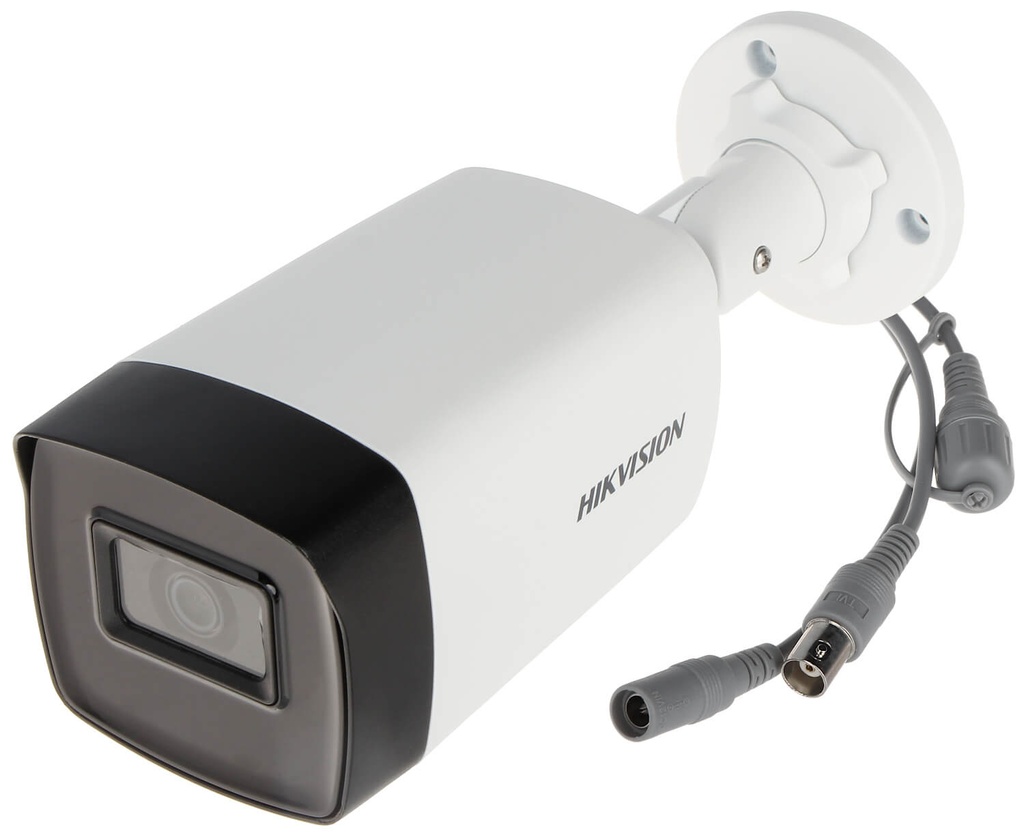 CAMARA TURBO 5MP BALA EXIR 0.01LUX 40m IR F3.6MM IP67 SEMI METALICA HIKVISION