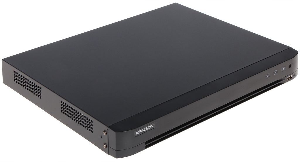 DVR 8 Megapixel / 16 Canales 4K TURBOHD + 16 Canales IP / 2 Bahías de Disco Duro / 4 Canales de Audio / 16 Entradas de Alarma