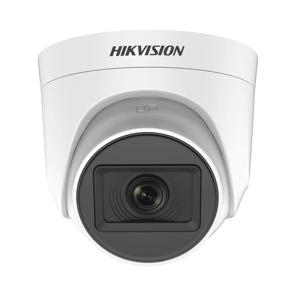 Domo TurboHD 5 Megapixel / Lente 2.8 mm / 20 mts IR EXIR / 4 Tecnologías / dWDR / Interior/ AUDIO POR COAXITRON /  HIKVISION
