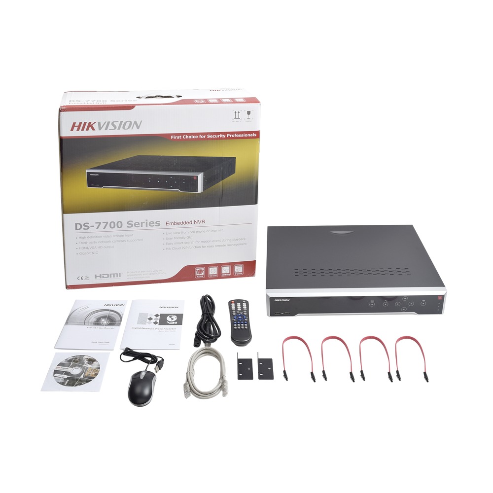 NVR 8 Megapixel (4K) / 32 canales IP / 16 Puertos PoE+ / Soporta Cámaras con AcuSense / 4 Bahías de Disco Duro / Switch PoE 300 mts / HDMI en 4K / Videoanaliticos
