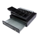 CAJON MONEDERO SAT 119X / 8 COMPARTIMEINTOS MONEDAS Y 5 BILLETES / NEGRO