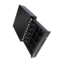 CAJON MONEDERO SAT 119X / 8 COMPARTIMEINTOS MONEDAS Y 5 BILLETES / NEGRO