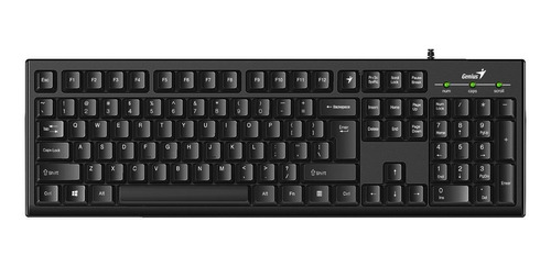 TECLADO ALAMBRICO ALFANUMERO PROGRAMABLE GENIUS / NEGRO