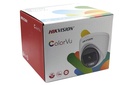 Domo TURBOHD 2 Megapixel (1080p) / Imagen a color VU 24/7 / Lente 2.8 mm / METAL / Luz Blanca 20 mts / Exterior IP67 / TVI-AHD-CVI-CVBS / dWDR / Hikvision