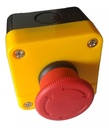 BOTON DE EMERGENCIA TIPO HONGO PRESIONADO Y GIRAR
