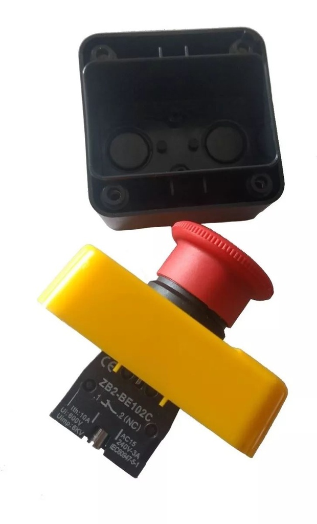 BOTON DE EMERGENCIA TIPO HONGO PRESIONADO Y GIRAR