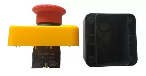 BOTON DE EMERGENCIA TIPO HONGO PRESIONADO Y GIRAR
