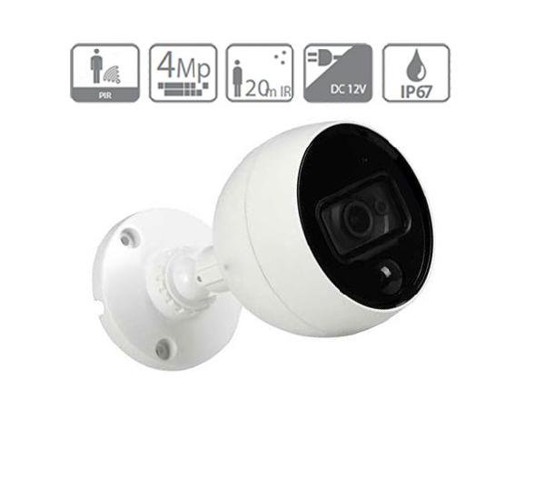 CAMARA BALA 4 MEGAPIXELES EXTERIOR 20M IR PIR INTREGRADO 10M