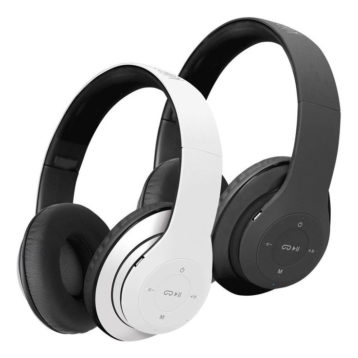 AUDIFONOS DIADEMAS COMPACTAS BLUETOOTH CONTRARUIDO PLEGABLE BLANCOS